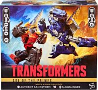 Transformers Age of the Primes Wreck ’n Doom 2 Pack Sandstorm Slugslinger
