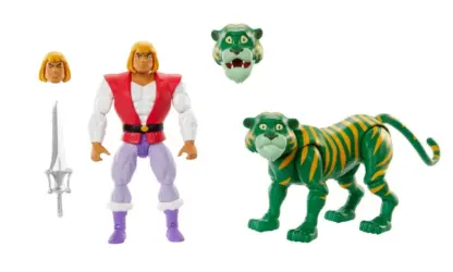 Masters of the Universe Cartoon Collection Prince Adam and Cringer 2 Pack
