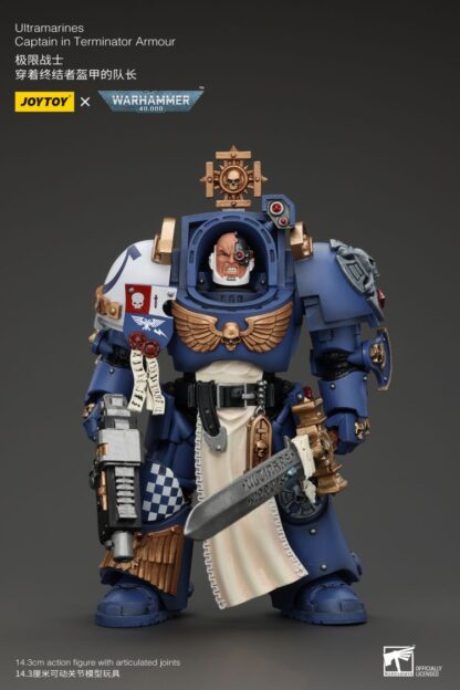 Joytoy Warhammer 40K Ultramarines Captain in Terminator Armour 14cm Action Figure