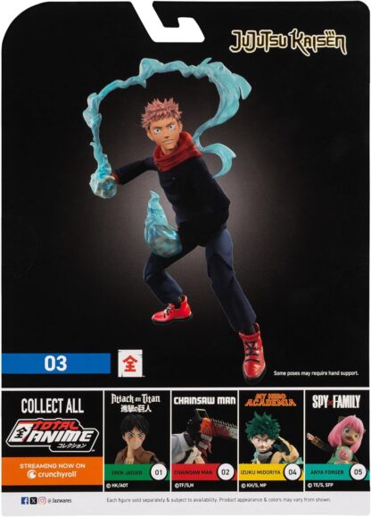 Total Anime Jujutsu Kaisen Yuji Idatori Action Figure