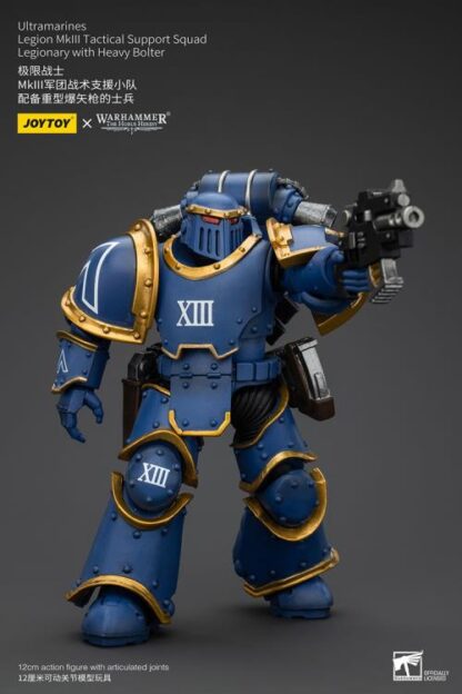 JoyToy Warhammer The Horus Heresy Ultramarines Legion MKIII Tactical Support Squad Legionary with Heavy Bolter