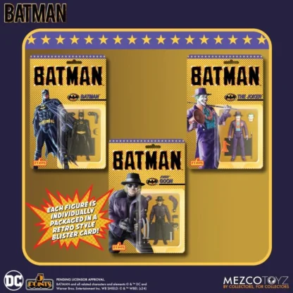 Mezco 5 Points Batman (1989) Action Figures Set of 3