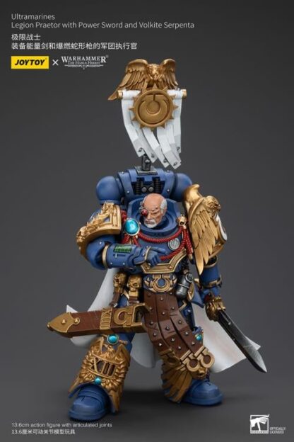 JoyToy Warhammer The Horus Heresy Ultramarines Legion Praetor with Power Sword and Volkite Serpenta