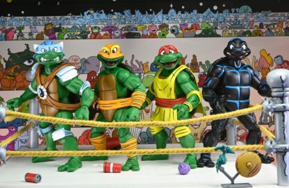 NECA Teenage Mutant Ninja Turtles Stump Wrestling 4 Pack