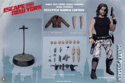 Asmus Toys Escape From New York Snake Plissken ( Sculpted Hair )