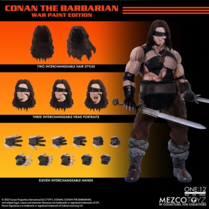 Mezco One:12 Collective Conan The Barbarian War Paint Edition